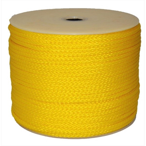 T.W. Evans Cordage Co Inc T.W. Evans Cordage 27-601 .5 in. x 250 ft. Hollow Braid Polypro Rope in Yellow 27-601